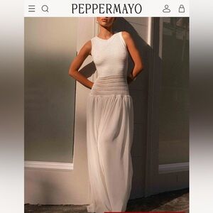 Peppermayo White Maxi Dress